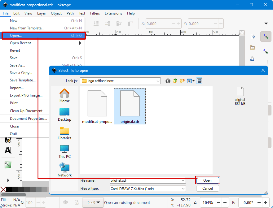 How to open a PSD file in CorelDRAW