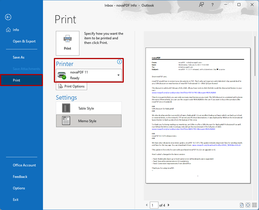 Convert Outlook emails to PDF - 2 Convert Outlook emails to PDF - 2