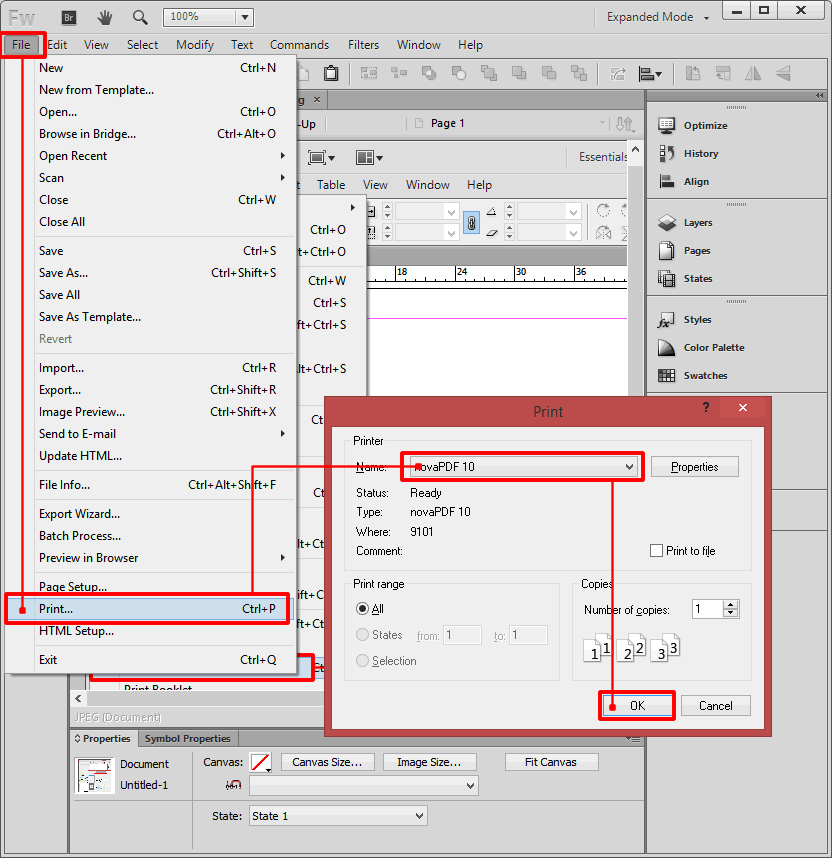 Convert Adobe Fireworks to PDF Convert Adobe Fireworks to PDF