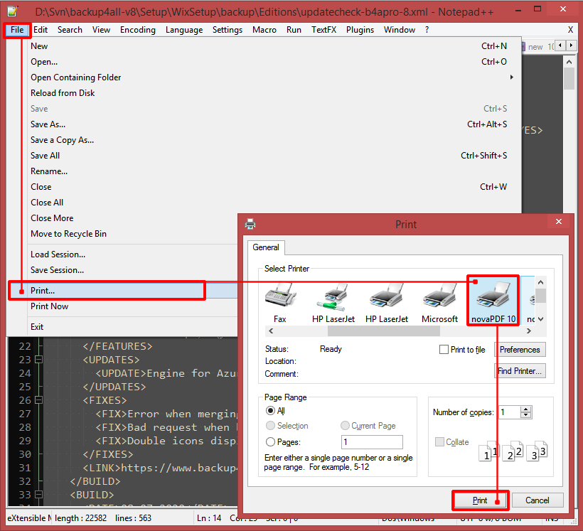 Convert XML to PDF from Notepad Convert XML to PDF from Notepad