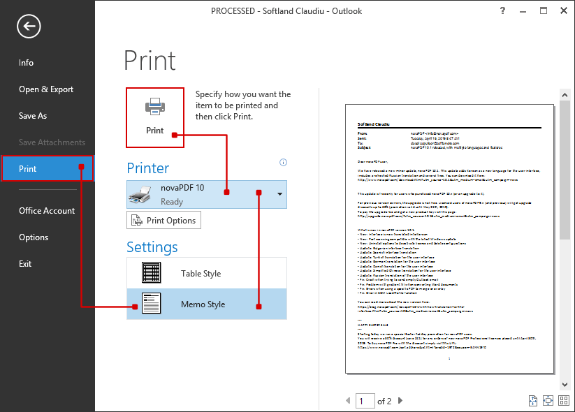 Convert Outlook emails to PDF Convert Outlook emails to PDF