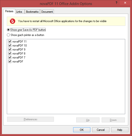 addin printers Word addin - printers